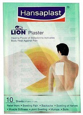 HANSAPLAST LION PLASTER PAIN RELIEF PATCH FIRST AID TAPE