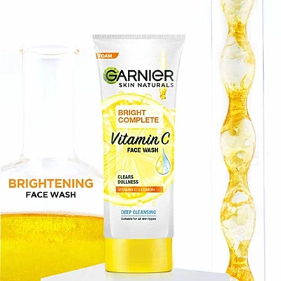 GARNIER SKIN NATURALS BRIGHT COMPLETE FACE WASH