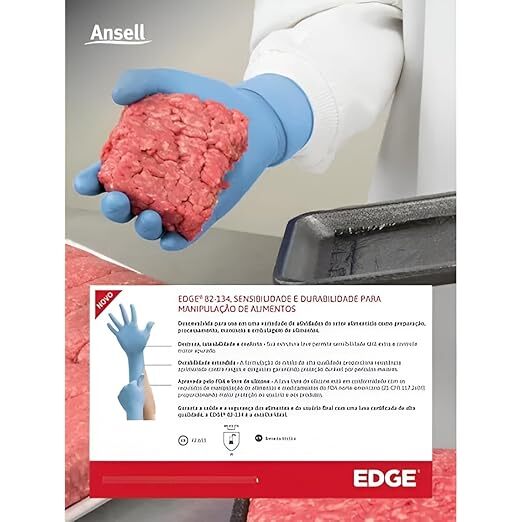 ANSELL MICROFLEX 82-134 DISPOSABLE NITRILE GLOVES, BLUE ANSELL MICROFLEX 82-134 DISPOSABLE NITRILE GLOVES, BLUE