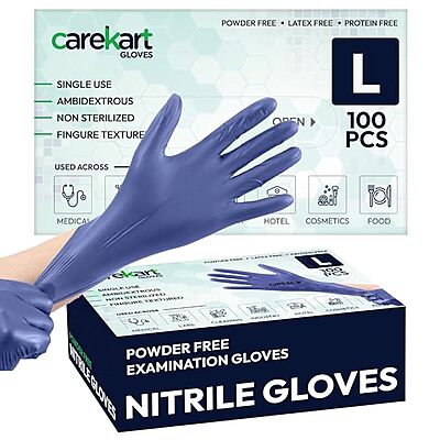 CAREKART POWDER-FREE NITRILE GLOVES