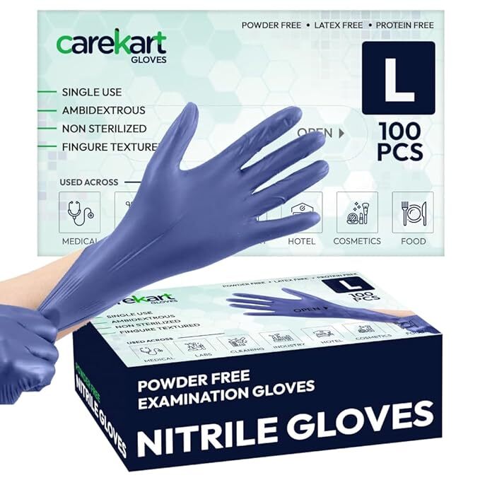 CAREKART POWDER-FREE NITRILE GLOVES
