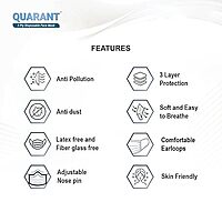 QUARANT MELTBLOWN FABRIC 3 PLY DISPOSABLE FACE MASK POLLUTION FREE QUARANT MELTBLOWN FABRIC 3 PLY DISPOSABLE FACE MASK POLLUTION FREE