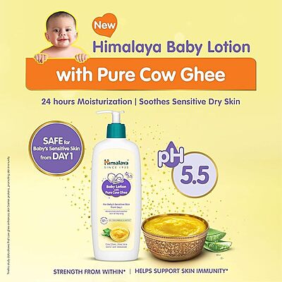 Himalaya Baby Lotion with Pure Cow Ghee Himalaya Baby Lotion with Pure Cow Ghee