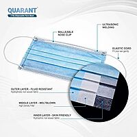 QUARANT MELTBLOWN FABRIC 3 PLY DISPOSABLE FACE MASK POLLUTION FREE QUARANT MELTBLOWN FABRIC 3 PLY DISPOSABLE FACE MASK POLLUTION FREE