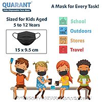 QUARANT MELTBLOWN FABRIC KIDS 3 PLY DISPOSABLE FACE MASK, BLUE QUARANT MELTBLOWN FABRIC KIDS 3 PLY DISPOSABLE FACE MASK, BLUE
