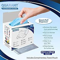 QUARANT MELTBLOWN - DUAL SMMS FABRIC 4 PLY ANTI POLLUTION DISPOSABLE FACE MASK, UNIT COUNT 100 QUARANT MELTBLOWN - DUAL SMMS FABRIC 4 PLY ANTI POLLUTION DISPOSABLE FACE MASK, UNIT COUNT 100