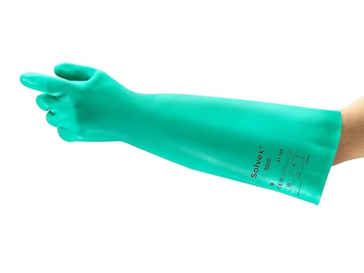 ANSELL ALPHATEC 37-185 CHEMICAL-RESISTANT NITRILE GLOVES