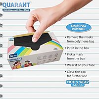 QUARANT MELTBLOWN FABRIC KIDS 3 PLY DISPOSABLE FACE MASK QUARANT MELTBLOWN FABRIC KIDS 3 PLY DISPOSABLE FACE MASK