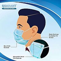 QUARANT MELT BLOWN - SMMS FABRIC 3 PLY DISPOSABLE FACE MASK QUARANT MELT BLOWN - SMMS FABRIC 3 PLY DISPOSABLE FACE MASK