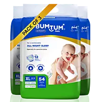 BUMTUM BABY DIAPER PANTS EXTRA LARGE 54 COUNT BUMTUM BABY DIAPER PANTS EXTRA LARGE 54 COUNT