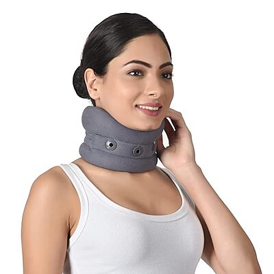 ACCUSURE ELASTIC SOFT CERVICAL COLLAR  HYPEREXTENSION POSITION.