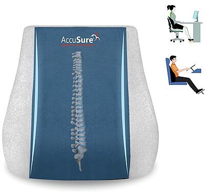 ACCUSURE BACK REST & NECK PAIN SUPPORT CUSHION