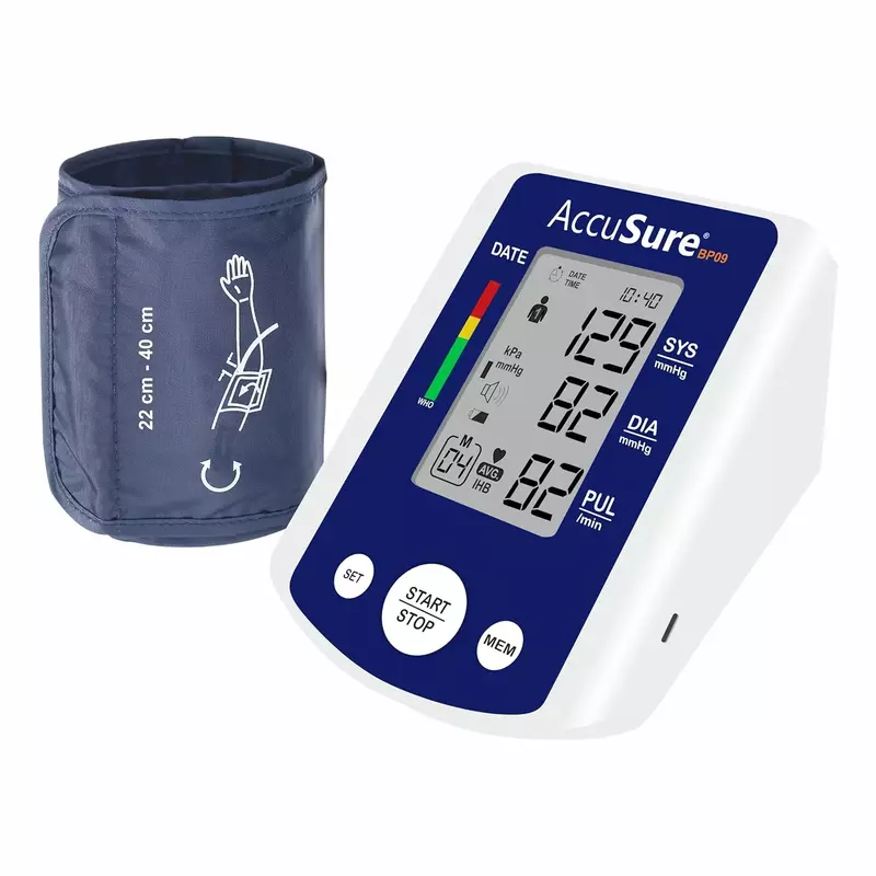 ACCUSURE BLOOD PRESSURE MONITOR BP09 ACCUSURE BLOOD PRESSURE MONITOR BP09