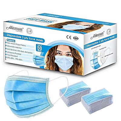 ALITMUN  3 PLY DISPOSABLE FACE MASK