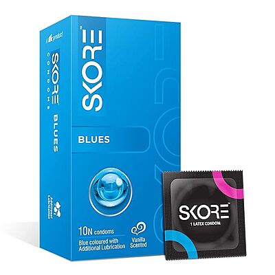 SKORE BLUE CONDOMS