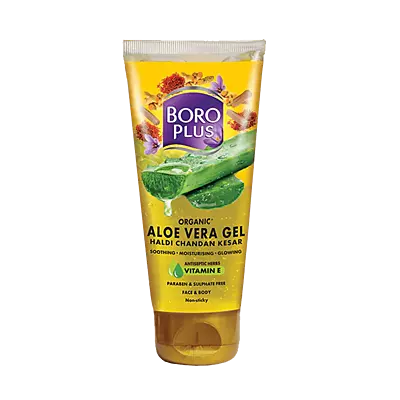 BOROPLUS ALOE VERA GEL HALDI CHANDAN KESAR ORGANIC