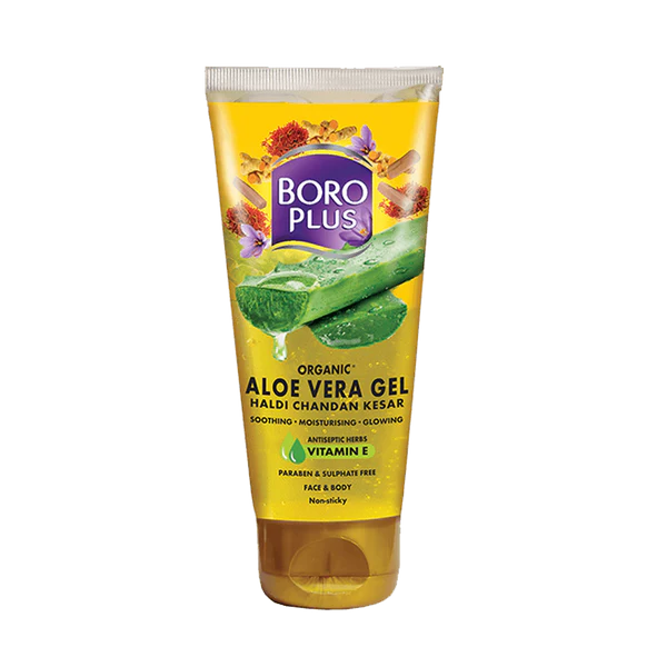 BOROPLUS ALOE VERA GEL HALDI CHANDAN KESAR ORGANIC BOROPLUS ALOE VERA GEL HALDI CHANDAN KESAR ORGANIC