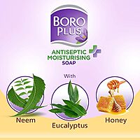 BOROPLUS ANTISEPTIC MOISTURISING SOAP WITH NEEM EUCALYPTUS HONEY BOROPLUS ANTISEPTIC MOISTURISING SOAP WITH NEEM EUCALYPTUS HONEY