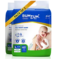BUMTUM BABY DIAPER PANTS LARGE 62 COUNT BUMTUM BABY DIAPER PANTS LARGE 62 COUNT