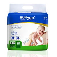 BUMTUM BABY DIAPER PANTS MEDIUM 72 COUNT BUMTUM BABY DIAPER PANTS MEDIUM 72 COUNT