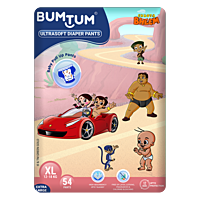 BUMTUM CHHOTA BHEEM DIAPER PANTS EXTRA LARGE 54 COUNT BUMTUM CHHOTA BHEEM DIAPER PANTS EXTRA LARGE 54 COUNT