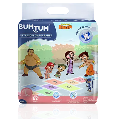 BUMTUM PREMIUM CHHOTA BHEEM PANTS LARGE 62 COUNT