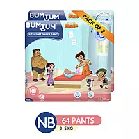 BUMTUM PREMIUM CHHOTA BHEEM PANTS NEW BORN 64 COUNT BUMTUM PREMIUM CHHOTA BHEEM PANTS NEW BORN 64 COUNT