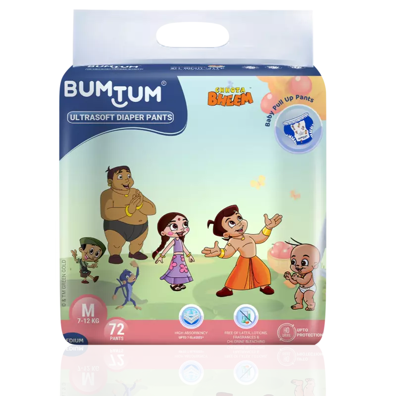 BUMTUM PREMIUM CHHOTA BHEEM PANTS MEDIUM 72 COUNT BUMTUM PREMIUM CHHOTA BHEEM PANTS MEDIUM 72 COUNT