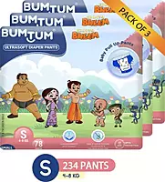 BUMTUM PREMIUM CHHOTA BHEEM PANTS SMALL 78 COUNT BUMTUM PREMIUM CHHOTA BHEEM PANTS SMALL 78 COUNT