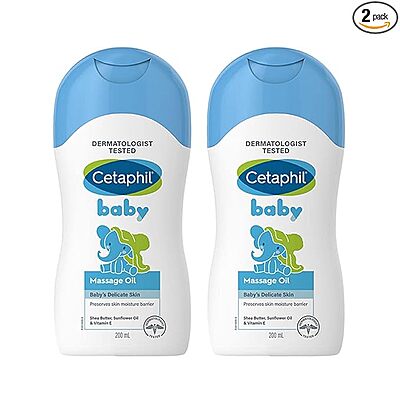 CETAPHIL BABY MASSAGE OIL (200ML) - PACK OF 2