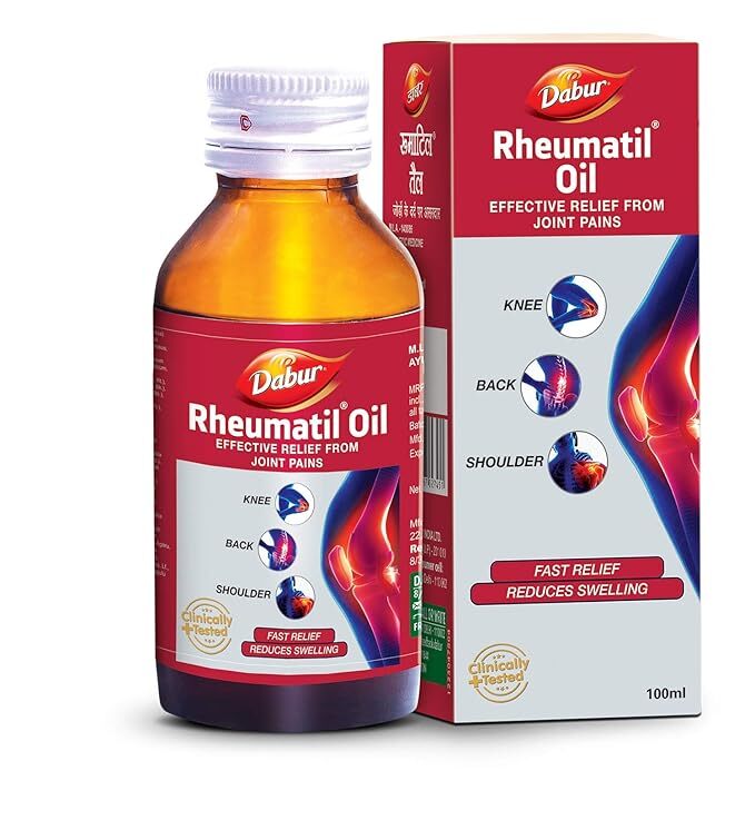 DABUR RHEUMATIL OIL RELIEVES EVERYDAY PAIN - 100 ML DABUR RHEUMATIL OIL RELIEVES EVERYDAY PAIN - 100 ML