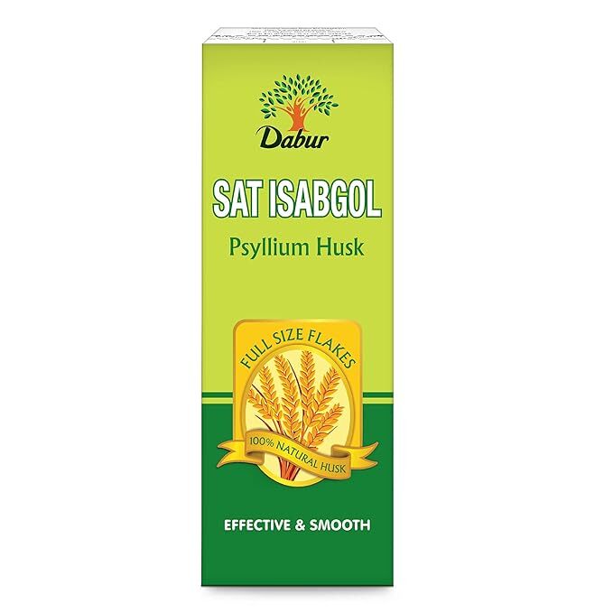 DABUR SAT ISABGOL ( PSYLLIUM HUSK ) - 180/200 G DABUR SAT ISABGOL ( PSYLLIUM HUSK ) - 180/200 G
