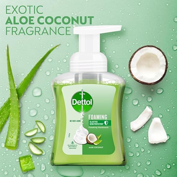 DETTOL FOAMING HANDWASH PUMP - ALOE COCONUT DETTOL FOAMING HANDWASH PUMP - ALOE COCONUT