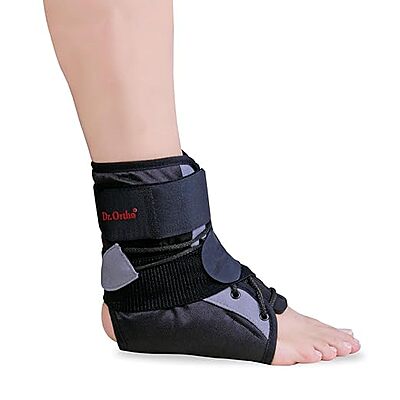 DR.ORTHO ANKLE BRACE LACE UP WITH ADJUSTABLE STRAP