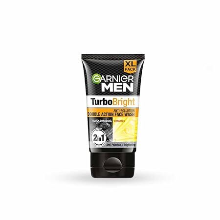 GARNIER MEN TURBO BRIGHT ANTI-POLLUTION DOUBLE ACTION FACE WASH GARNIER MEN TURBO BRIGHT ANTI-POLLUTION DOUBLE ACTION FACE WASH