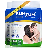 BUMTUM BABY DIAPER PANTS LARGE 56 COUNT BUMTUM BABY DIAPER PANTS LARGE 56 COUNT