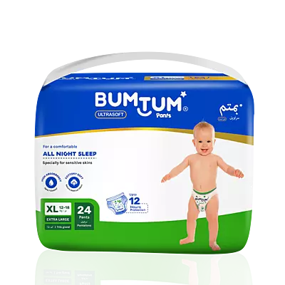 BUMTUM BABY DIAPER PANTS EXTRA LARGE 24 COUNT