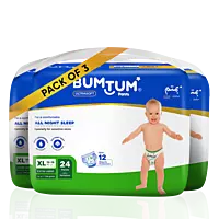 BUMTUM BABY DIAPER PANTS EXTRA LARGE 24 COUNT BUMTUM BABY DIAPER PANTS EXTRA LARGE 24 COUNT
