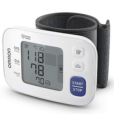 OMRON BLOOD PRESSURE MONITOR HEM 6181 FULLY AUTOMATIC WRIST MACHINE