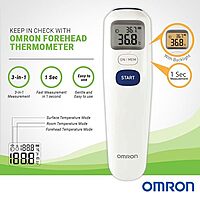 OMRON DIGITAL INFRARED FOREHEAD THERMOMETER MC 720 NON CONTACT WITH 1 SECOND QUICK MEASUREMENT OMRON DIGITAL INFRARED FOREHEAD THERMOMETER MC 720 NON CONTACT WITH 1 SECOND QUICK MEASUREMENT