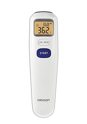 OMRON DIGITAL INFRARED FOREHEAD THERMOMETER MC 720 NON CONTACT WITH 1 SECOND QUICK MEASUREMENT