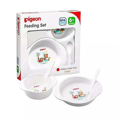 PIGEON BABY FEEDING SET FOR 6 MONTHS PLUS CHILDREN
