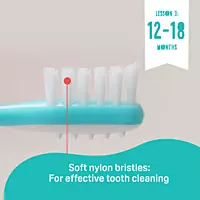 PIGEON BABY TRAINING TOOTHBRUSH LESSON 123 set PIGEON BABY TRAINING TOOTHBRUSH LESSON 123 set