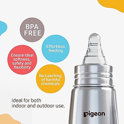 PIGEON PREMIUM STEEL FEEDING BOTTLE