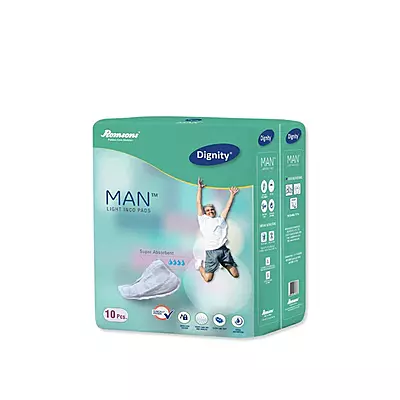 ROMSONS DIGNITY MAN LIGHT INCONTINENCE PADS