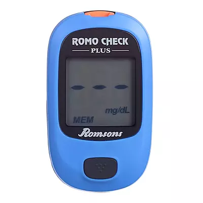ROMSONS ROMO CHECK PLUS BLOOD GLUCOMETER