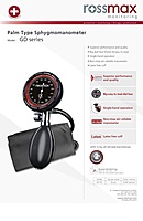 ROSSMAX PALM TYPE ANEROID SPHYGMOMANOMETER GD101 ROSSMAX PALM TYPE ANEROID SPHYGMOMANOMETER GD101