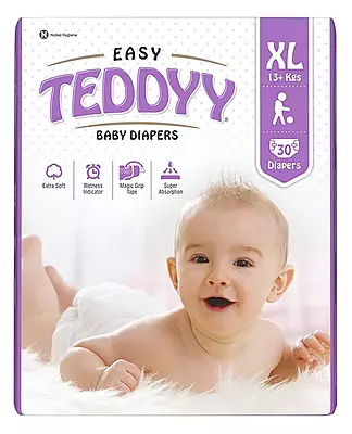 TEDDYY EASY TAPE DIAPERS - EXTRA LARGE (XL)