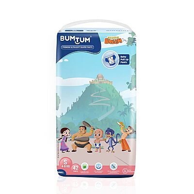BUMTUM CHHOTA BHEEM DIAPER PANTS SMALL 42 COUNT