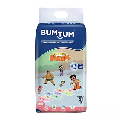 BUMTUM CHHOTA BHEEM DIAPER PANTS XXL 52 COUNT